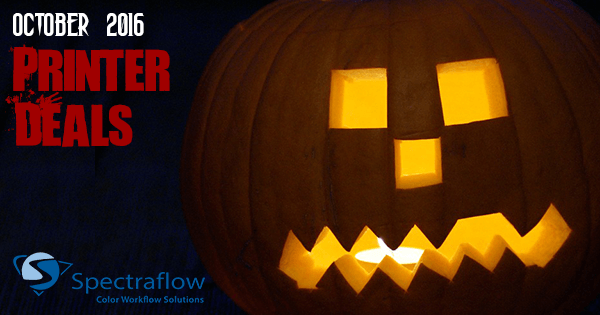 October 2016 Printer Deals from Spectraflow
