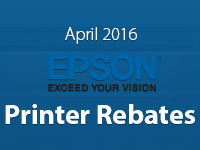 Epson Printer Promos for April 2016